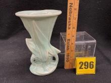 McCoy aqua 7 1/2" vase