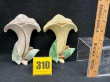 2 McCoy Lily wall pockets