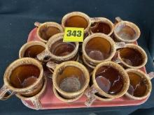 18 Hull Brown Drip coffee cups