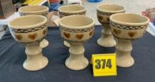 6 Hartstone Wine Cups