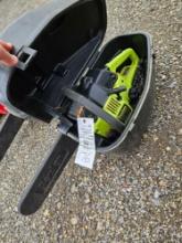 Poulan chainsaw with case
