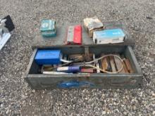 Wooden Box & Contents - Allen Wrenches, Machinist Tooling, & Machinist Bits