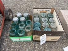 2 Boxes of Assorted Mason Jars