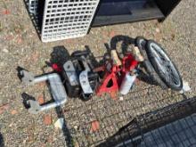 Portable Jump Box, Jack Stands, Bicycle Tires, & Foot Peg