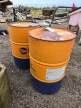 2 Metal Barrels
