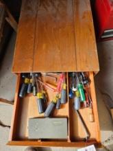 Tool box with tools