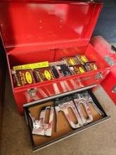 Craftsman toolbox with staplers and staples