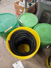 4 buckets of ext cords