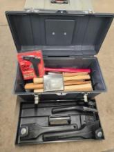 Glue gun, handles, tool box