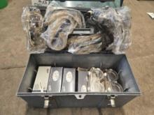 Tool box, goggles