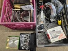 Corded power tool, Milwaukee sander, dies, blades, sandpaper
