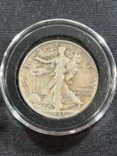 1943 S Walking Liberty Half Dollar