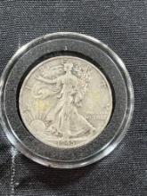 1945 D Walking Liberty Half Dollar