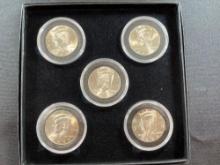 (5) 2002-2006 Kennedy Half Dollars