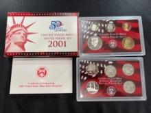 2001 United States Mint Silver Proof Set