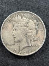 1924 Peace Silver Dollar Coin