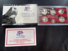 2007 United States Mint 50 State Quarters Silver Proof Set