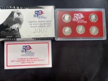 2007 United States Mint 50 State Quarters Silver Proof Set