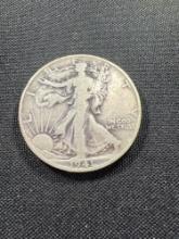 1941 D Walking Liberty Half Dollar Coin