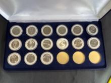 (15) 2002-2016 Kennedy Half Dollars.