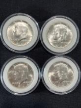 (4) 1964 Kennedy Half Dollars