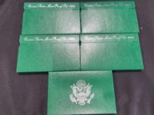 (5) 1994 U.S. Mint Proof Coin Sets