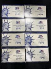 (8) 1999 United States Mint Proof Sets