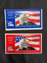 2003 U.S. Mint P and D Uncirculated Coin Sets