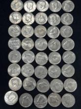 (40) Various Kennedy Half Dollars