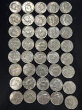 (40) Various Kennedy Half Dollars