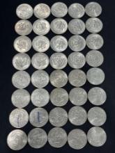 (40) Various Kennedy Half Dollars