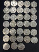 (33) 1776-1976 Bicentennial Kennedy Half Dollars