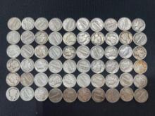 (60) Silver Mercury Head Dimes
