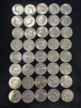 (40) Various Kennedy Half Dollars