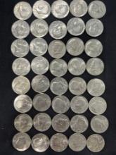 (40) Various Kennedy Half Dollars