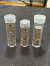 (3) Tubes of Various Dimes