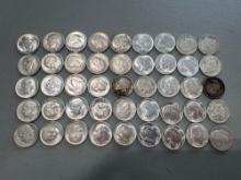 (45) Silver Roosevelt Dimes