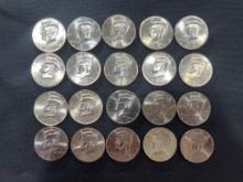 (20) 2011 D Kennedy Half Dollars
