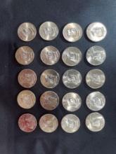 (20) 2011 D Kennedy Half Dollars