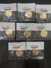 (8) Commemorative Uncirculated Dollar Coins