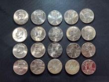 (20) 2011 D Kennedy Half Dollars
