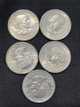 (5) Susan B. Anthony Dollar Coins