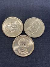 (3) Presidential Zachary Taylor Dollar Coins