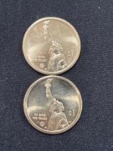 (2) American Innovation Dollar Coins
