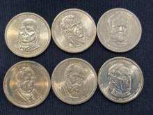 (6) Presidential Dollar Coins