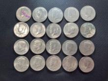 (20) 1971 Kennedy Half Dollars