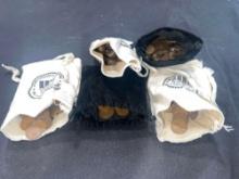 (5) Sacks of Mostly Wheat Pennies