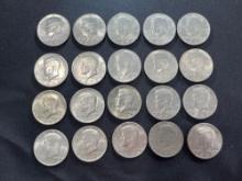 (20) 1972 Kennedy Half Dollars