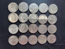 (20) 1972 Kennedy Half Dollars