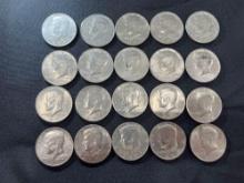 (20) 1977 Kennedy Half Dollars